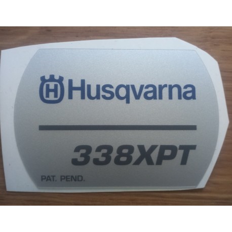 New Original Husqvarna OEM 338 xpt  sticker decal 544116503