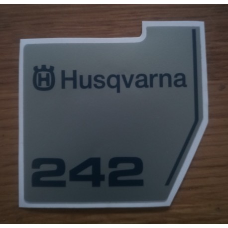 sticker, decal fits Husqvarna 242 starter COVER