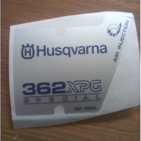 New Original Husqvarna OEM 362 XPG sticker decal  5370865-11