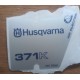 New Original Husqvarna OEM 371k sticker decal