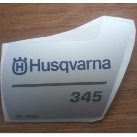 New Original Husqvarna OEM 345 sticker decal 537370502