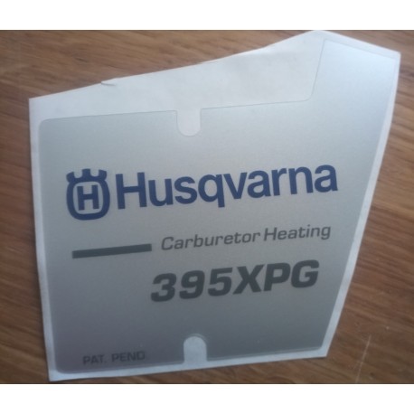 New Original Husqvarna OEM 395 xpg sticker decal 537326702