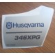 New Original Husqvarna OEM 346 e-tech sticker decal 537370505