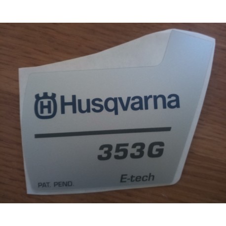 New Original Husqvarna OEM 353 G sticker decal 537370514