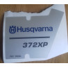 Original Husqvarna 372 XPG Sticker Decal - OEM 537230213