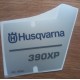 New Original Husqvarna OEM 390 XP COVER sticker decal 537327003