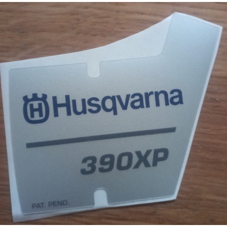 New Original Husqvarna OEM 390 XP COVER sticker decal 537327003