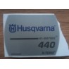 New Original Husqvarna OEM 440 x-torq e-series sticker decal 544463601