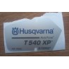 New Original Husqvarna OEM T 540 XP X-torq sticker decal 506941901