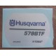 New Original Husqvarna OEM 578 BTF sticker decal 523035604