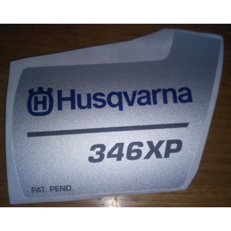 New Original Husqvarna OEM 346 e-tech sticker decal 537370505