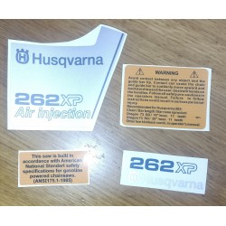 Stickers set fits to Husqvarna 262 XP COVERS US version