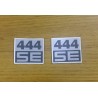 2 stickers decal fits to Husqvarna 444 SE starter COVER