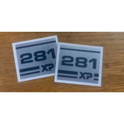 2 Husqvarna non-OEM 281 XP COVER sticker decal  503450102 replica