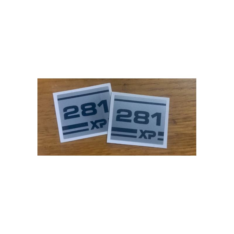 2 Husqvarna non-OEM 281 XP COVER sticker decal  503450102 replica