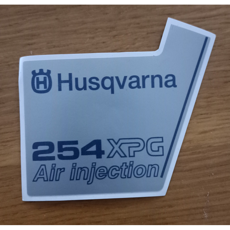 Replica sticker decal fits to Husqvarna 254 XPG Cover
Refer to part Nr 5036198-02
