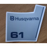 Husqvarna 61 COVER sticker decal replica 5036239-01