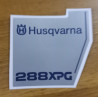 Sticker decal fits to Husqvarna 288 XPG COVER 503709803