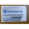 Original Husqvarna 346 XP Sticker Decal - OEM 5449736-01