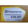 New Original Husqvarna OEM 576 xp sticker decal 504094101