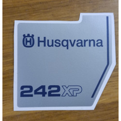 Husqvarna 242 XP Starter Cover Sticker Decal - Replica 5036670-01