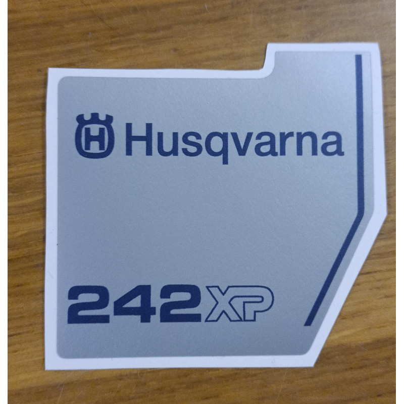 Husqvarna 242 XP Starter Cover Sticker Decal - Replica 5036670-01