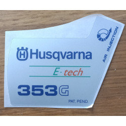 New Original Husqvarna OEM 353 G sticker decal 537370514