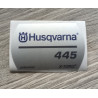 New Original Husqvarna 445 X-Torq Sticker Decal - OEM 544377001