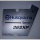 sticker decal fits to Husqvarna 362 XP Special