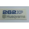 sticker decal fits to Husqvarna 262 XP TOP COVER