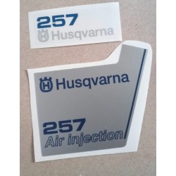 Sticker set fits to Husqvarna 257 top side COVER