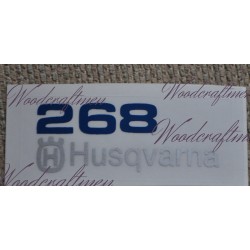 sticker decal fits to Husqvarna 268 XP TOP COVER