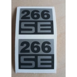 2 Stickers decals fits to Husqvarna 266 SE COVER