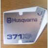 sticker decal fits to Husqvarna 371 503700301