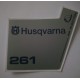 sticker decal fits Husqvarna 261 COVER