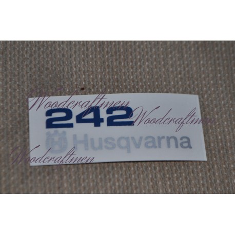Sticker fits Husqvarna 242 TOP COVER