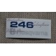 non-OEM Husqvarna 246 XP TOP COVER sticker decal