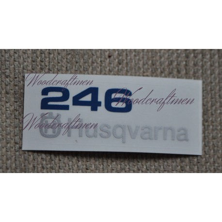 non-OEM Husqvarna 246 XP TOP COVER sticker decal