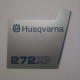 Sticker fits to Husqvarna 272  XP COVER decal 503623903