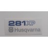 sticker fits to Husqvarna 281 XP TOP COVER